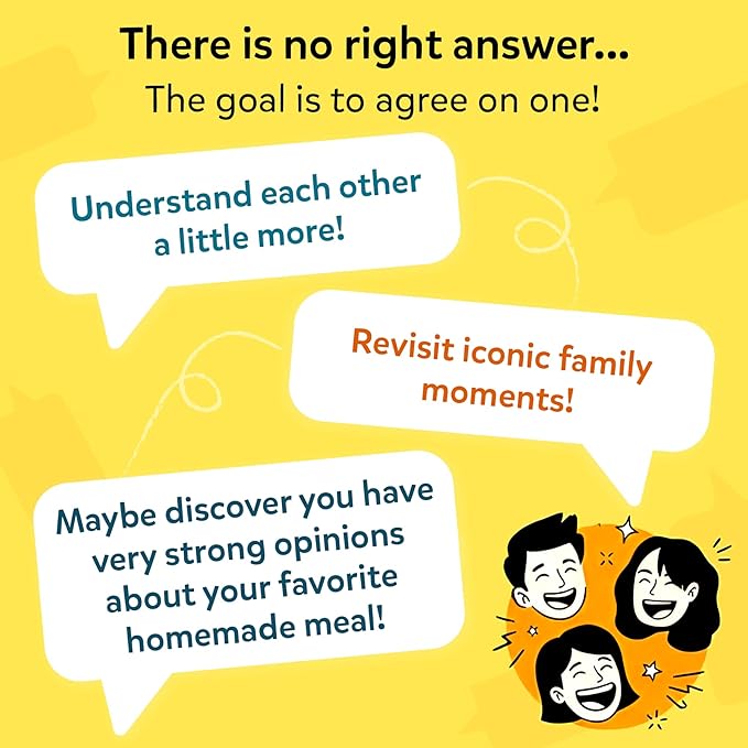 Gouda Games Family Banter Card Game, Fun and Hilarious for Family Game Night, Interactive Conversation with 148 Question Cards, Travel Game for Kids Teens and Adults, Gift Ages 8, 9, 10 and Up