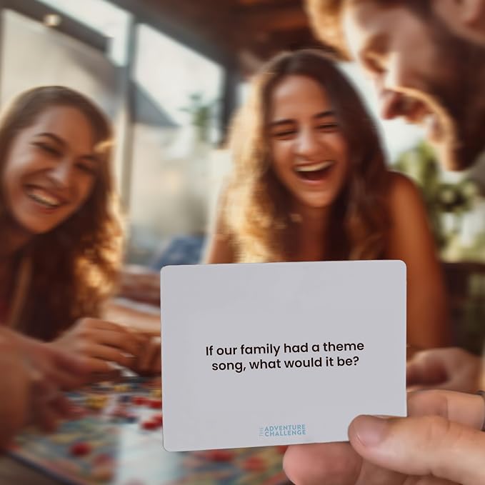 Family Connection Cards – 50 Conversation Starters for Kids and Adults – Interactive Family Bonding Game for Dinners, Road Trips, Vacations – Fun Icebreaker Questions for Meaningful Conversations
