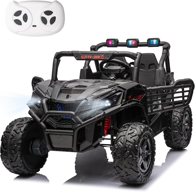 4WD UTV 24V Ride On Toys for Big Kids Ride On 2 Seater Ride On Toys Kids | 2 Seater Ride On Car for Kids Side-by-Side UTV Electric Cars for Kids Electric Ride Car Ride On Toys for Kids 4-8