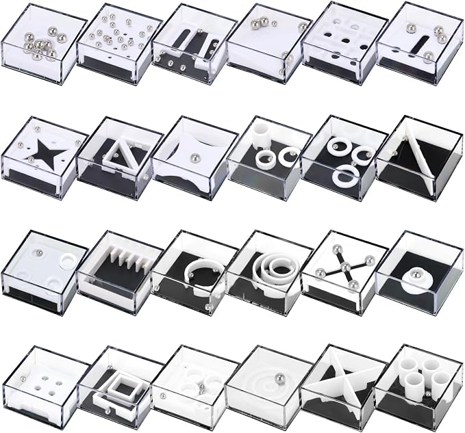 Mytothfy 24 Pack Brain Teaser Puzzle Cubes - Mini Maze Toys for Kids, Unique Party Favors, Treasure Box Classroom Rewards, Bulk Small Toys for Boys & Girls