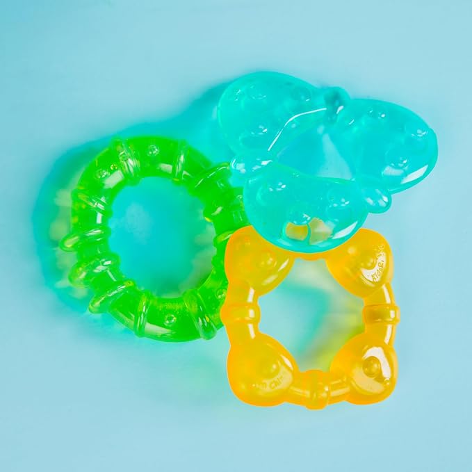Bright Starts Chill & Teethe Water-Filled BPA-Free Baby Teething Toy, Ages 3 Months+, (Pack of 2)