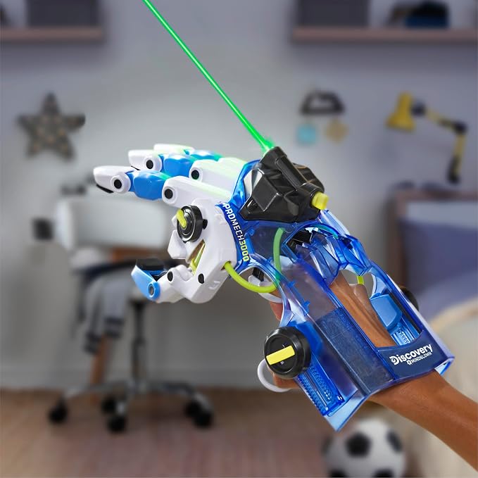 Discovery Bionic Hand Robotics Kit – 87-Piece DIY STEM Toy for Kids| Build Your Own Wearable Robotic Hand| Hydraulic Cyborg Superhero Toy| Science & Engineering Model Kit| Boys & Girls Gift Ages 8+