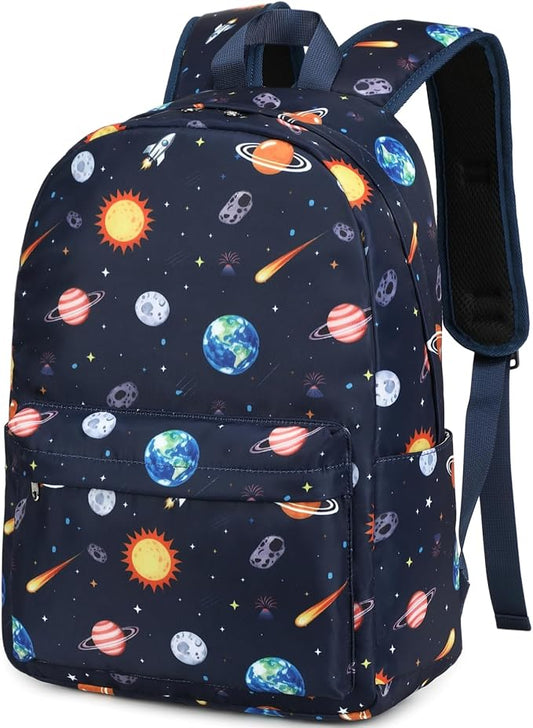 CAMTOP Preschool Backpack for Kids Boys Girls Toddler Backpack Kindergarten School Bookbags for Age 3-8 (Blue Space)