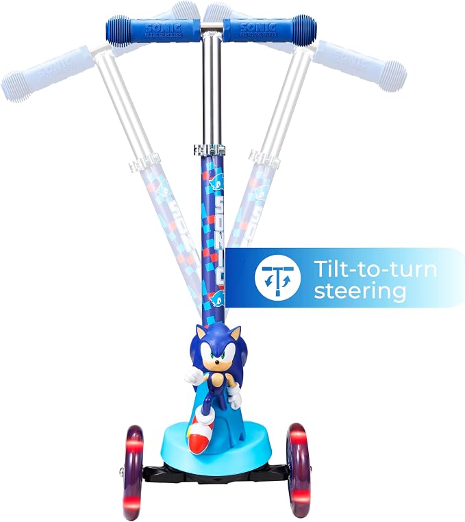 Kick Scooter for Kids, 3 Wheel Self Balancing, Light Up LED Wheels