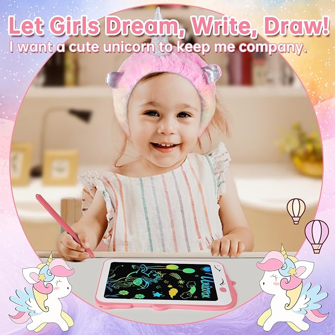 Jenria Unicorn Gifts for Girls, Girls Toys Age 6-8, Birthday Gifts for Girls Age 3 4 5 6 7 8 Years Old Girl, Easter Baskets for Kids, Birthday Gift Ideas, Unicorn Toys for Daughter, Niece