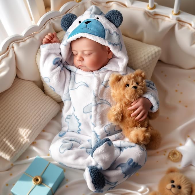 BABESIDE Reborn Baby Dolls Boy, 20 Inch Lifelike Newborn Real Life Poseable Realistic Doll for Boy Soft Vinyl Full Body Baby Dolls with Clothes and Toy Gift for Kids Age 3+