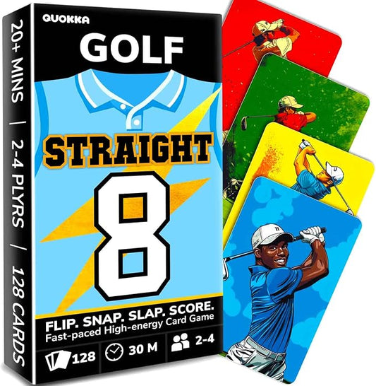 Quokka Golf Fast-Paced Card Game for Kids & Adults – 128 Cards & Easy Rules – Quick & Fun Matching Game – 2-4 Players – Ages 8+ – Perfect for Family Games Night, Travel and Parties