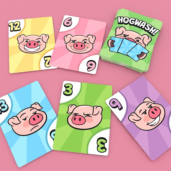 Bicycle Hogwash Card Game – Fast‑Moving Family Bluffing Game for Kids & Adults, Easy‑to‑Learn Party Card Game with Colorful Artwork, Fun Travel‑Friendly Game Night Deck
