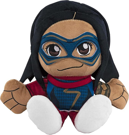 Bleacher Creatures Marvel Ms. Marvel 8" Kuricha Sitting Plush- Soft Chibi Inspired Toy
