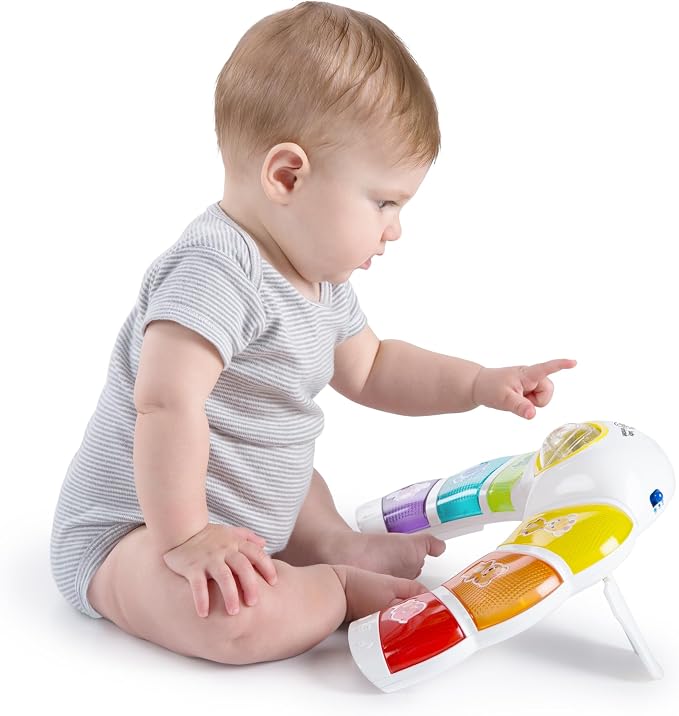 Baby Einstein Glow & Discover Light Bar Musical Toy, Activity Station, Sitting Up/Tummy Time, Color/Animal Learning Toys, Infant Ages 3 Months+ (Pack of 6)