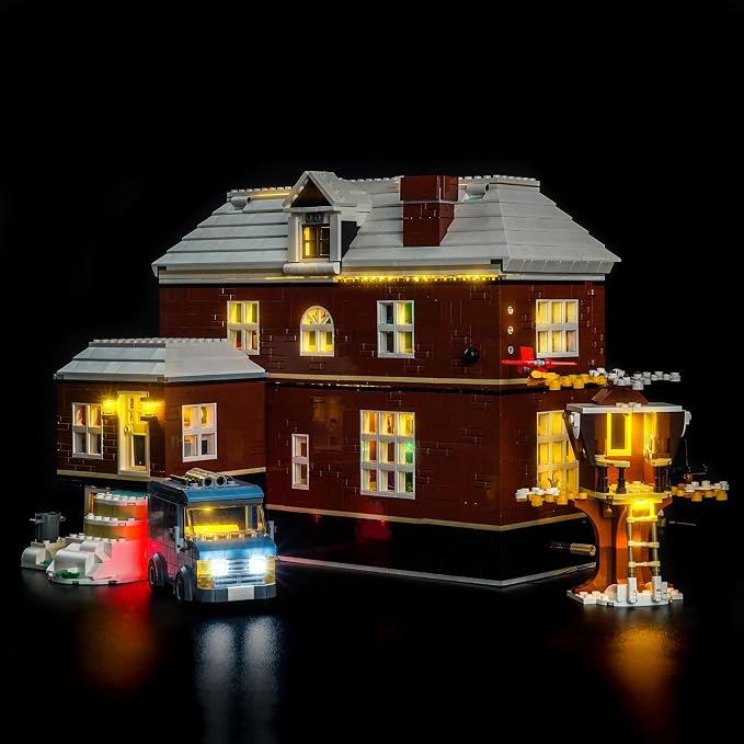 VONADO LED Light Kit Compatible with Home Alone Lego Set - DIY Lighting (NO Lego Model, ONLY Lights)