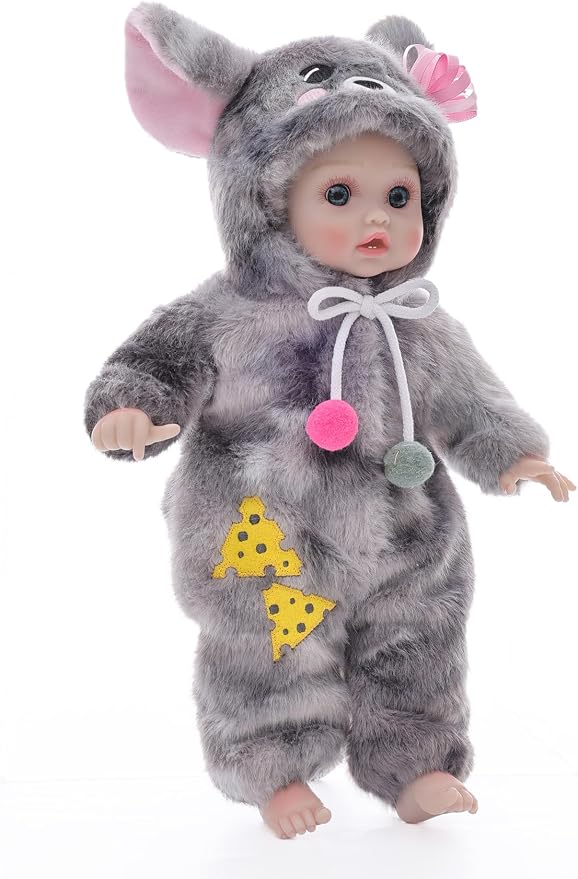 Baby Doll Realistic Soft Body 15 Inch Newborn Doll with Outfits | Cute Vinyl Head & Limbs, Lifelike Hand-Painted Details, Real Life Doll with Accessories Pretend Care, 3+ Year Old Girl Gifts