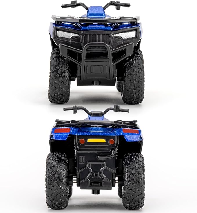 RMZ City 1:36 ATV Off Road Vehicle Model Car, Diecast Pull Back Beach Motorcycle Toy Car for Kids Boy Girl, Car Model Collection and Decoration, Blue