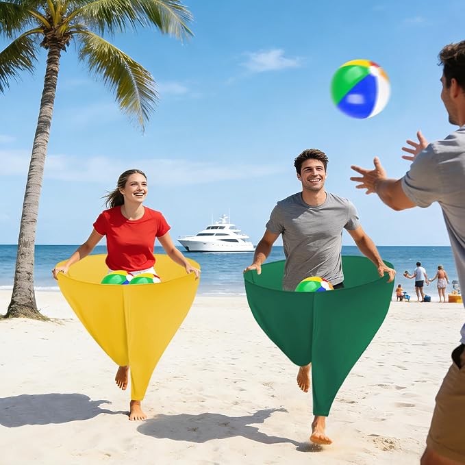 Granny Pants Yard Game Giant Granny Pants Outdoor Game Includes Bouncy Balls & Air Pumps Hilarious Outdoor Games for Adults and Family Backyard Gatherings Beach Games Team-Building Activities