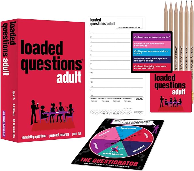 Loaded Questions Card Game for Adults – Funny Adult Party Game with 250+ Suggestive Questions, for Group Game Night