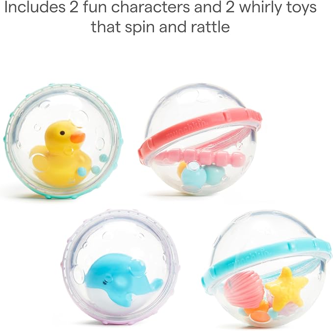 Munchkin® Float & Play Bubbles™ Baby and Toddler Bath Toy, 4 Count