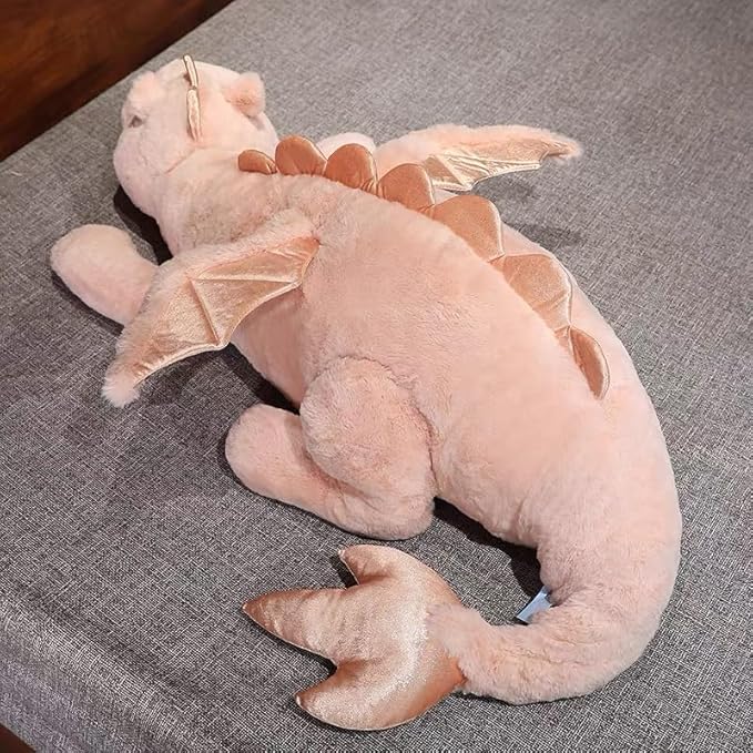 Weighted Dragon Stuffed Animal 43.3" 6.1Lbs, Large Pink Weighted Plush Dragon Toy for Kids and Adults(2025 Weighted Version)