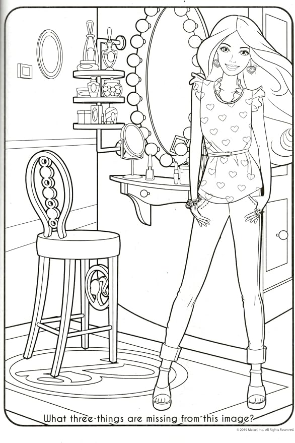 Bendon Barbie Coloring Activity Book and Sticker Set for Kids