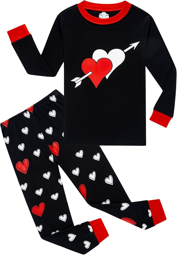 Family Feeling Kids & Toddler Boys Pajamas 2 Piece Pjs Set 100% Cotton Sleepwear