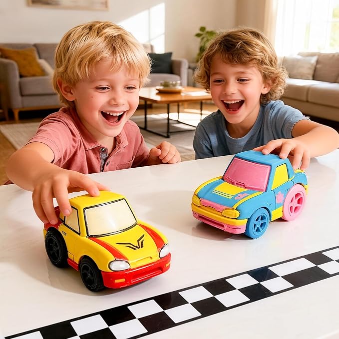 Paint Your Own Car Lamp Kit, Arts and Crafts for Kids Ages 8-12, Arts and Crafts for Kids 4-6, DIY City Sprite Car Night Light, Painting Kit Birthday Gifts for Girls Boys Ages 3 4 5 6 7 8 9 10 11 12+