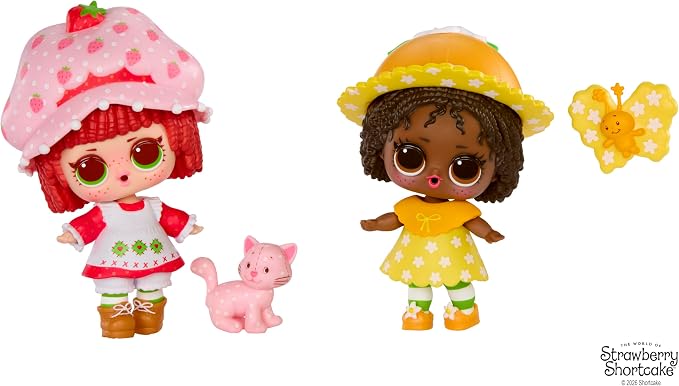 LOL Surprise Loves The World of Strawberry Shortcake Tots with Scented Dolls, Pets, and Transforming Strawberry House Playset – Gift for Kids Ages 4+