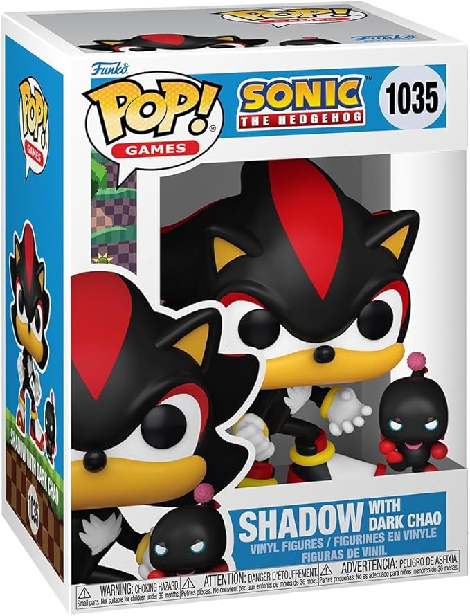 Funko Pop! & Buddy: Sonic The Hedgehog - Shadow The Hedgehog with Dark Chao - Collectable Vinyl Figure - Gift Idea - Official Merchandise - for Kids & Adults - Video Games Fans