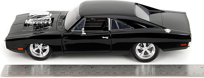 Jada Toys Fast & Furious 1970 Dodge Charger Die-Cast Car – 1:24 Scale, Highly Detailed Fast & Furious Movie Replica, Collectible Model, for Ages 8+