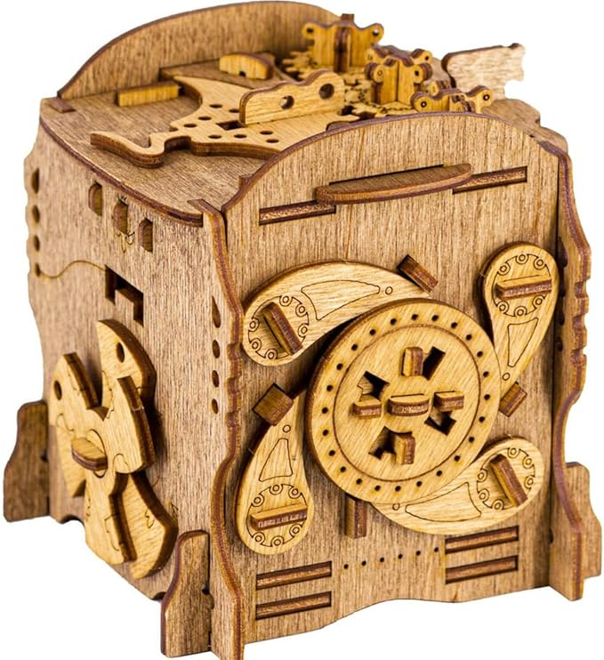 iDventure Cluebox - Captain's Nemo Nautilus - Escape Room Game - Puzzle Box - Sequential 3D Puzzle for Adults - Brain Teaser - Birthday Gift Gadget for Men and Women - Money Box