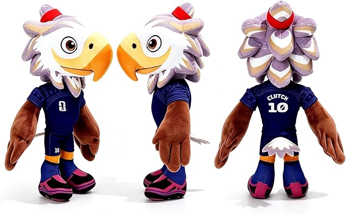 World Cup Mascot 2026, 12" Clutch the Eagle Plush Toy, Soft Stuffed Animal Mascot, Official Licensed Collectible Game (Clutch)