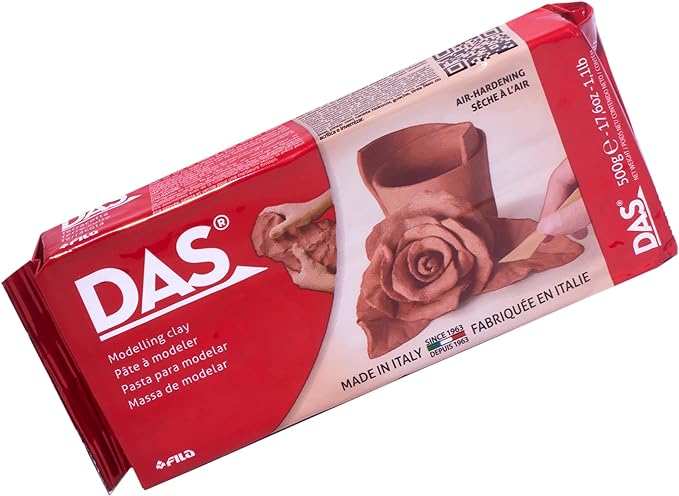 DAS Air-Hardening Modeling Clay, Block, Terra Cotta Color (387100), 1.1 Pound (1-Pack)