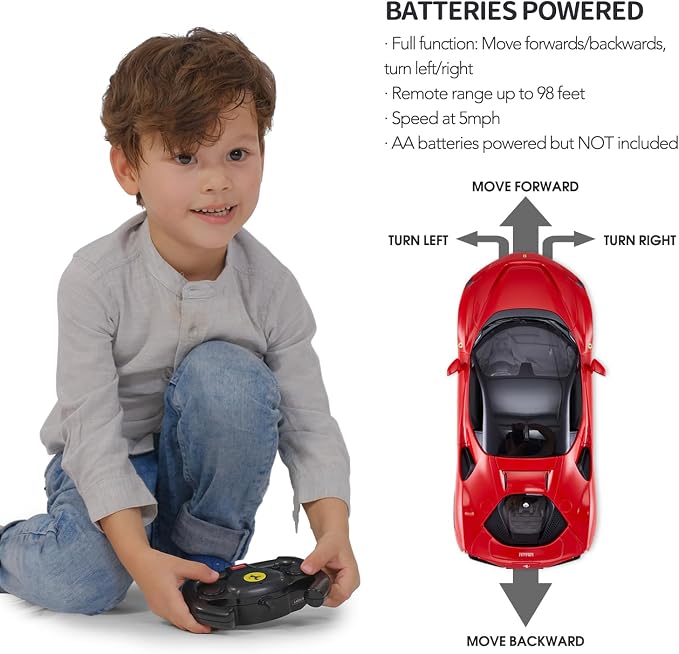 RASTAR 1/14 Ferrari SF90 Stradale Radio Remote Control Car, Ferrari SF90 Model Car Toy Car for Boys Kids, 2.4G