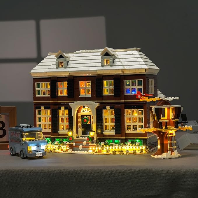 VONADO LED Light Kit Compatible with Home Alone Lego Set - DIY Lighting (NO Lego Model, ONLY Lights)
