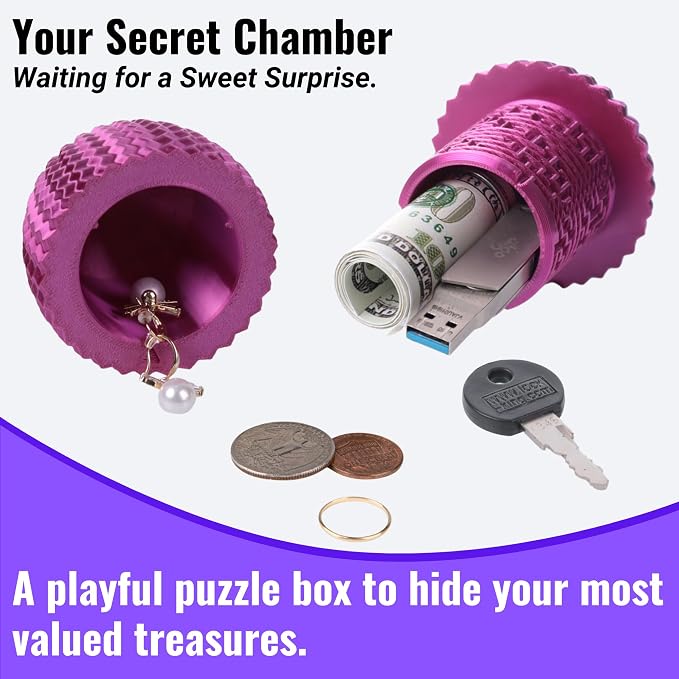 Maze Egg Money Puzzle Gift Box: Available in 4 Unique Internal Designs - Secret Cash Holder & Surprise Gift Container for Easter, Birthday, Wedding - Fun Brain Teaser Toy for Kids & Adults
