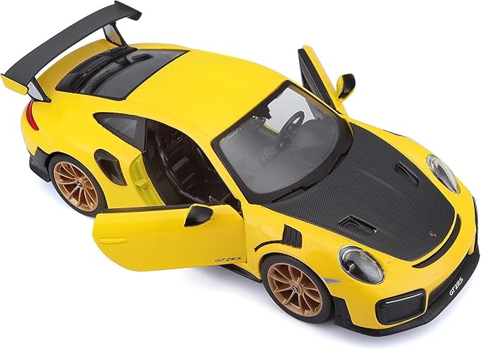 Maisto 1:24 Scale Special Edition 2018 Porsche 911 GT2 RS Diecast Vehicle - Yellow/Black