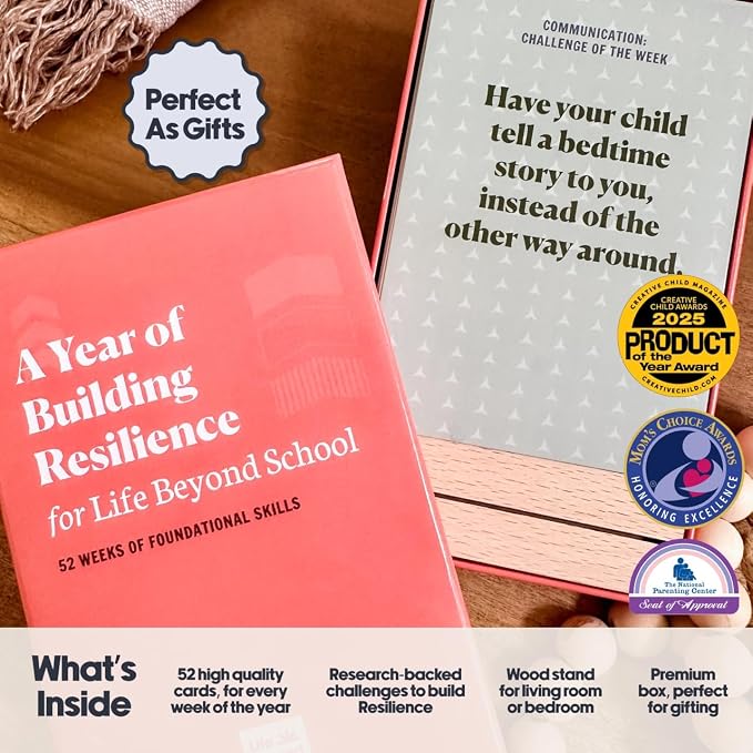 Building Resilience 52 Challenge Conversation Cards for Kids & Parents | SEL Emotional Intelligence | Social Emotional Learning Activities | Life Skills Classroom Must Haves | Teachers & Counselors