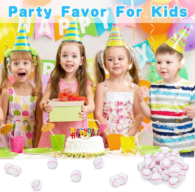 32PCS Spinning Baseball Sports Fidget Toys Party Favors Bulk for Kids 4-8 8-12 Birthday Goodie Treat Bag Stuffers Classroom Treasure Box Toys Carnival Prizes Pinata Fillers Small Mini Return Gift