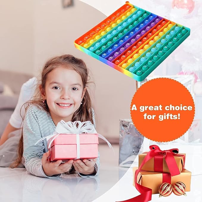 P00p with Numbers Multiplication Table Game Fidget Math Toys,Stress Relieving Fidget Learning Game Toy to Create Kinds of Math Manipulative,It Makes Learning Easier and More Fun