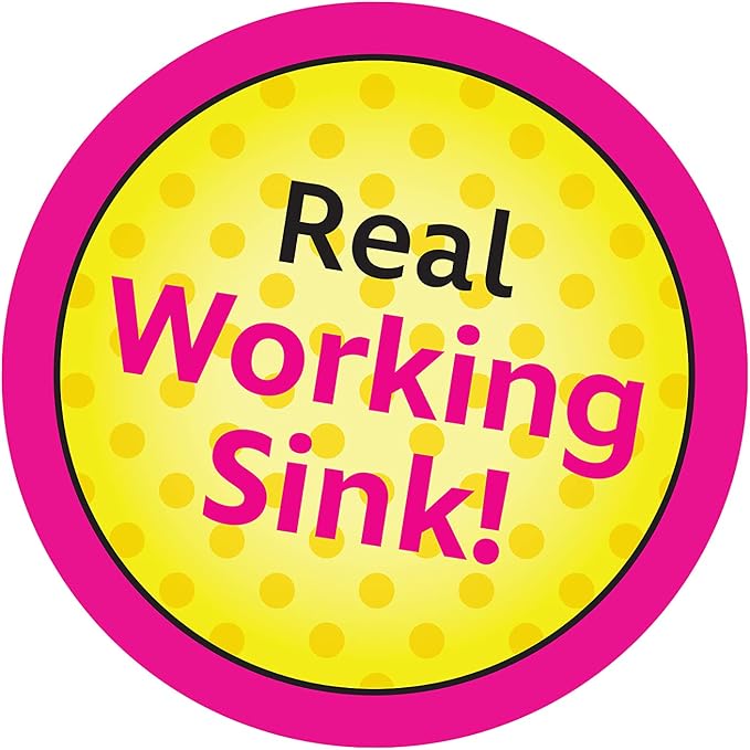 Minnie's Happy Helpers Magic Sink Set, Pretend Play Working Sink, Kids Toys for Ages 3 Up by Just Play