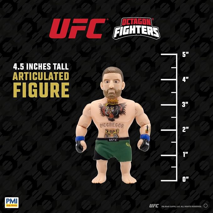 P.M.I. UFC 4.5-Inch Articulated Action Figures Legendary Fights 2-Pack Mystery Assortment – Includes 2 Fighters, Accessories and Championship Belt | Official UFC Collectible by PMI – Random 1 of 3