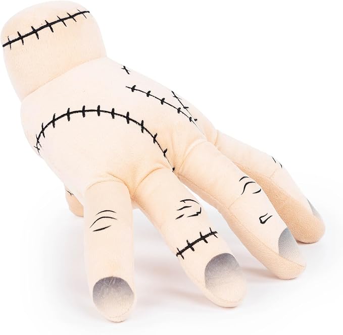 Jay Franco Wednesday & The Addams Family Thing Hand Plush Pillow Buddy - Super Soft Stuffed Character Pillow - Polyester Microfiber, 14 Inches