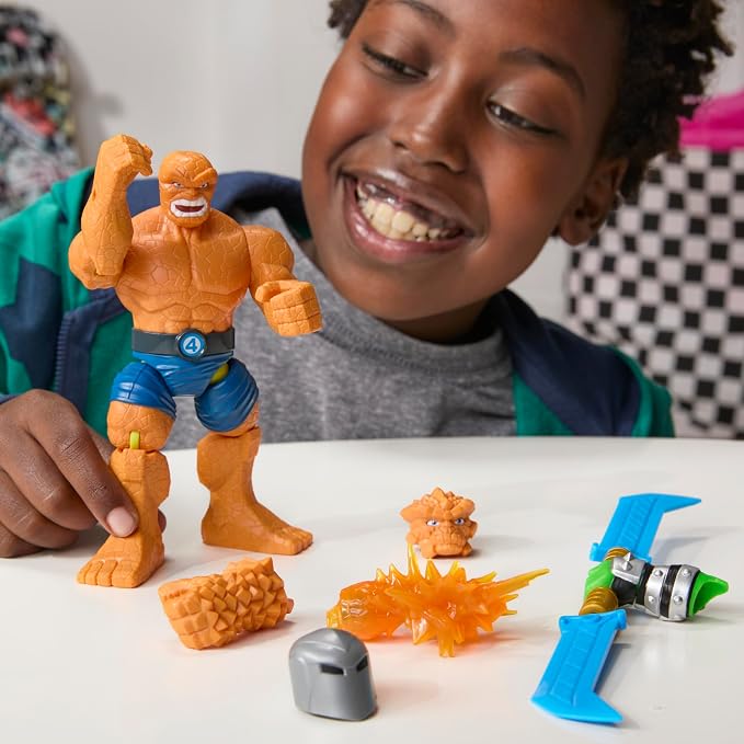 MixMashers Marvel’s The Thing Custom Avengers Mix-and-Match Deluxe Action Figure & Accessories, 5-Inch-Scale (12 CM) Super Hero Toys for Kids, Ages 4+
