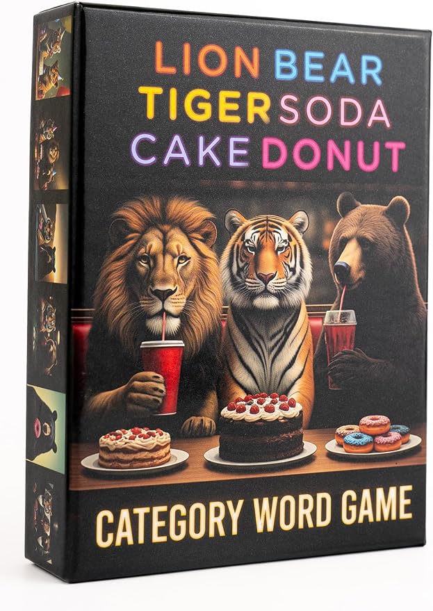 – Fun Fast-Paced Family Category Word Game for Family Game Night Be First to Empty Your Hand-2-8 Players