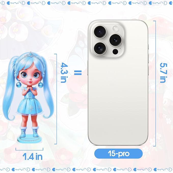 PainZieteg Magnetic Dress Up Dolls, Paper Dolls for Girls, Kids DIY Princess Magnetic Dress-Up Doll for Girl Birthday (Winter Fairy)