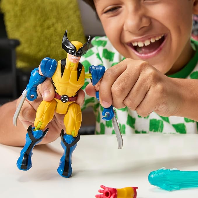 AVENGERS MixMashers Marvel Wolverine Custom Mix-and-Match Action Figure & Accessories, 5-Inch-Scale (12 cm) Super Hero Toys for Kids, Ages 4+