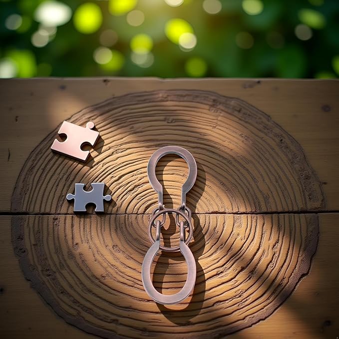 2Pcs Red Copper Lock Puzzle Metal Ring Solution Intellectual Deduction Unlock Puzzle Brain Tease Unlock Horseshoe Buckle Gift, Assembly and Disentanglement Puzzles,Horse Shoe Puzzles,Brain Teasers