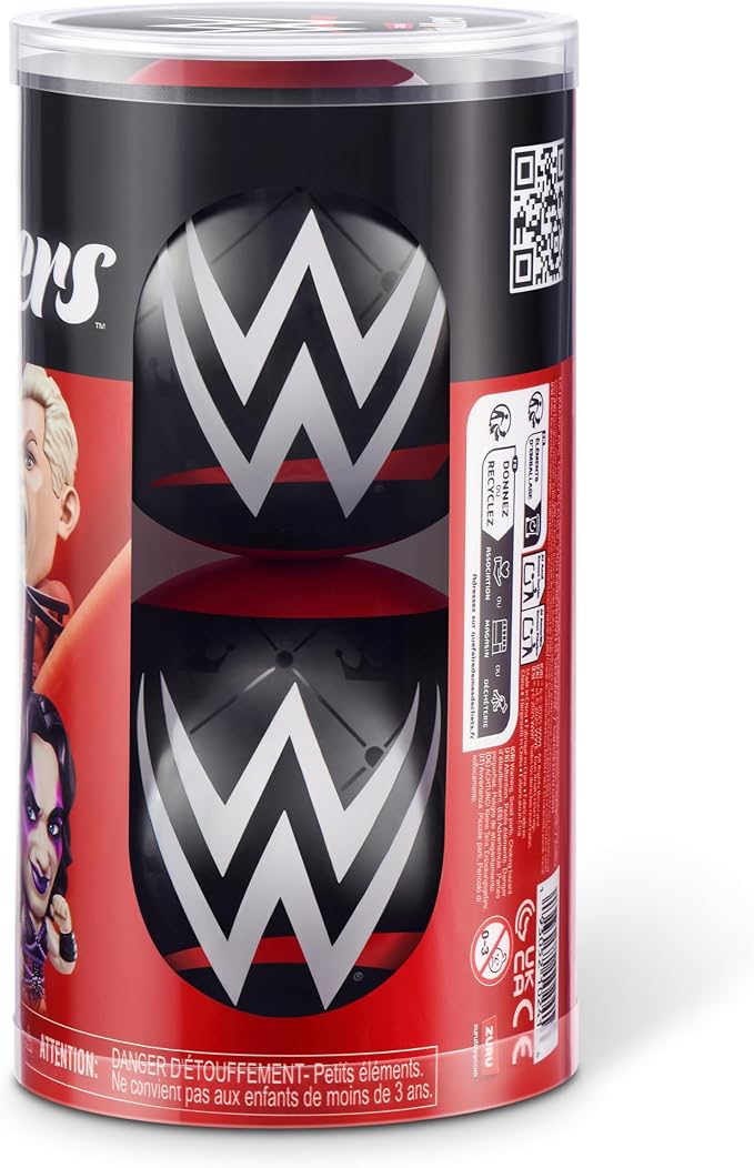 WWE Ballers Series 1(2 Pack) by ZURU – Official Licensed Product Surprise Unboxing Wrestling Collectible Sports Toy for Ages 3+