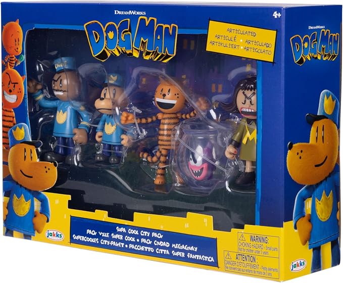 Dog Man 2.5" Inch Figures 5-Pack Multipack from Jakks Pacific's Wave #3
