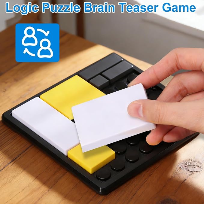 2 PCS Metal Logic Puzzle Brain Teaser Set 88 Challenge Levels Stress Relief | Portable Thinking Game for Focus, Concentration and