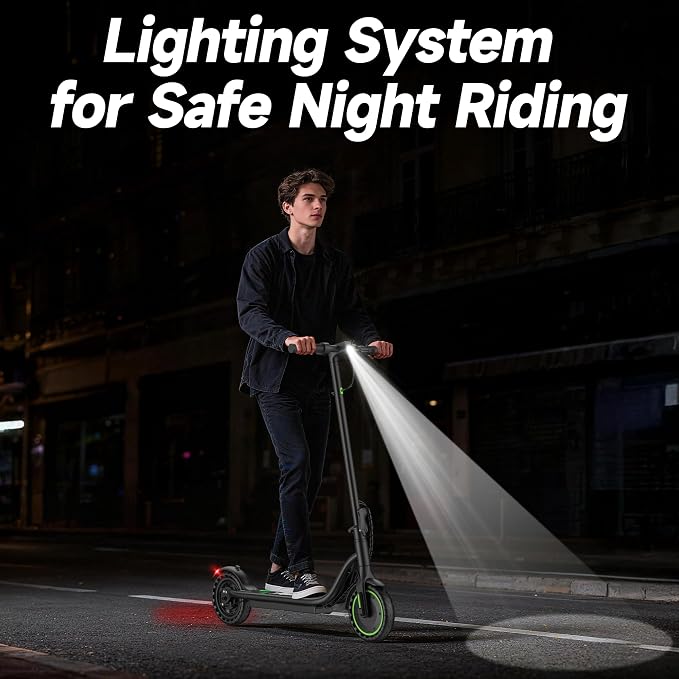 VOLPAM Electric Scooter, 350W/500W/800W/1000W/250W Powerful Motor & 19/22/ 9 MPH Top Speed, 16-28-10 Miles Long Range, Folding E Scooter Choice