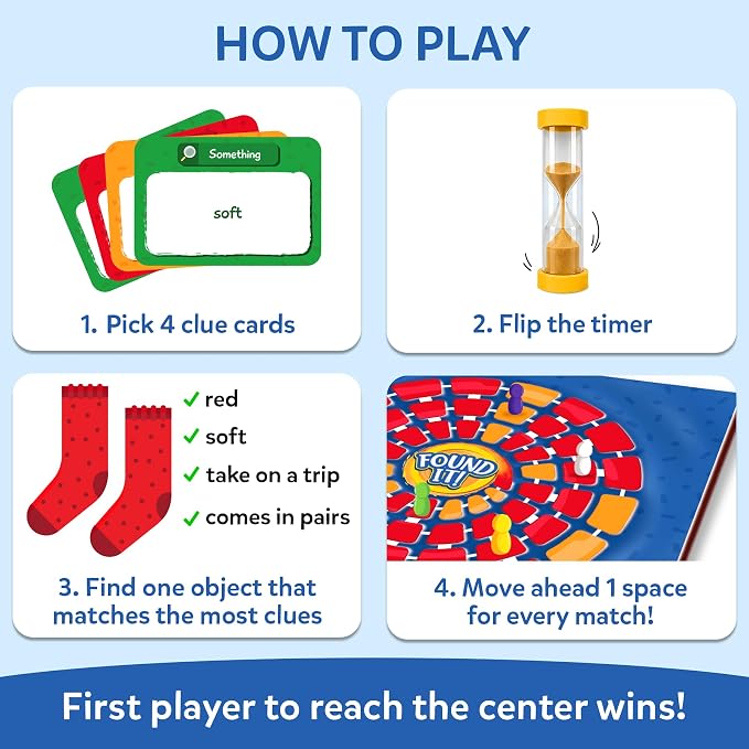 Skillmatics Board & Card Game - Found It, Scavenger Hunt for Kids, Adults, Families, Educational Game Collections, Fun, Gifts for Ages 6, 7, 8, 9 and Up
